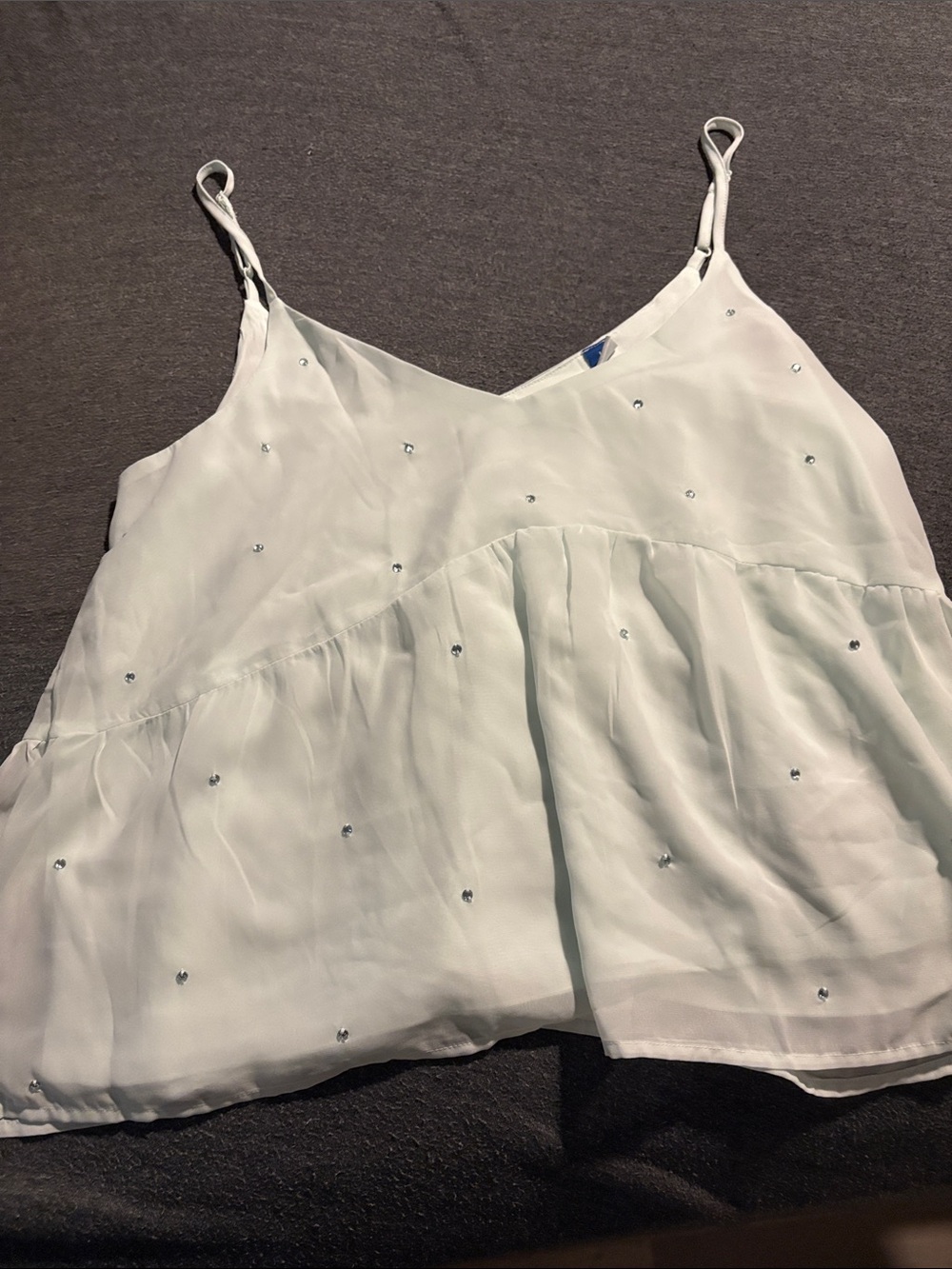 Old Navy Mint Green Embellished Spaghetti Strap Camisole